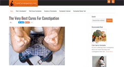 Desktop Screenshot of cureconstipation.net
